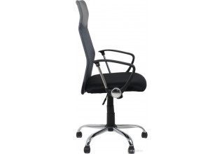 AksHome Allison (экокожа/сетка, черный+сетка-серый)