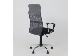 AksHome Allison (экокожа/сетка, черный+сетка-серый)