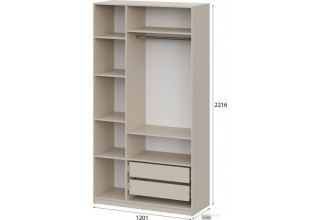 Шкаф распашной NN мебель ШК 5 1200 00-00113261 (меланж)