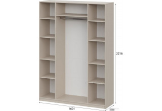 Шкаф распашной NN мебель ШК 5 1600 00-00113262 (меланж)