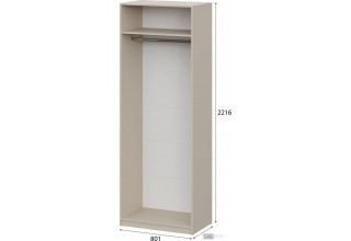 Шкаф распашной NN мебель ШК 5 800 00-00113260 (меланж)