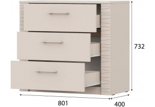 Комод NN мебель Калипсо 00-00113289 (меланж)