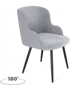 Sheffilton SHT-ST39-4/S1470-VP (стальной серый/вельвет/черный муар)