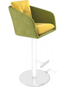 Стул Sheffilton SHT-ST43-1/S128 (фисташковый десерт/хром/белый муар)