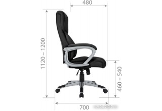 CHAIRMAN CH665 (экокожа, черный)