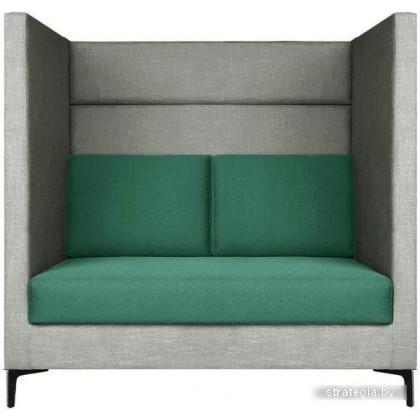 Brioli Дирк двухместный (рогожка, J20-J16 (серый, азурные вставки)