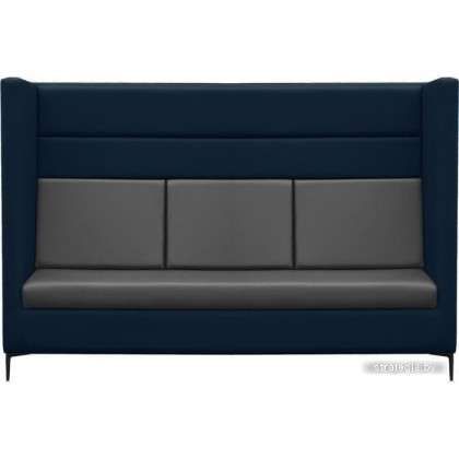 Brioli Дирк трехместный (экокожа, L18-L20 (синий, серые вставки)