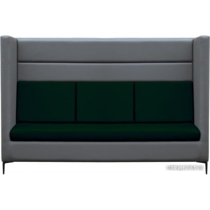Brioli Дирк трехместный (экокожа, L21-L15 (серый, зеленые вставки)