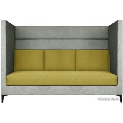 Brioli Дирк трехместный (рогожка, J20-J9 (серый, желтые вставки)