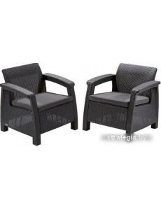 Набор садовой мебели Keter Corfu Duo Set (графит)