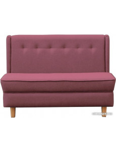 Диван Brioli Диди двухместный (рогожка, J10 сиреневый/светлые ножки)