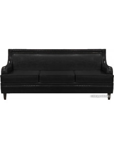 Диван Brioli Луи трехместный (экокожа, L22 черный)