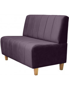 Диван Brioli Руди полоса двухместный (V7-фиолетовый)