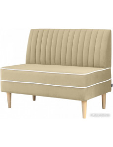 Диван Brioli Рони П двухместный 1.1м (V1/бежевый)