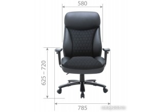 CHAIRMAN CH414 (экокожа/ткань черный)