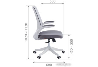 CHAIRMAN CH565 (белый пластик/серый)