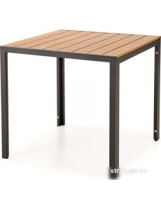 Кухонный стол Halmar Fierro k 80/80/75 (коричневый/черный)