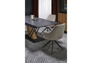 Halmar Volant 160-200/90/76 (черный мрамор/дуб золотой)