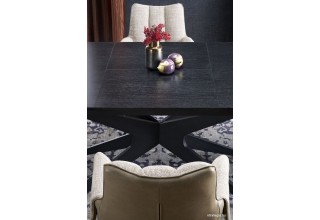 Halmar Sandro 180-240/100/76 (черный/черный)