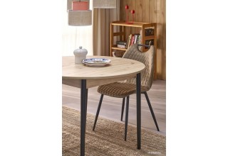 Halmar Pivot 102-142/102/75 (дуб артизан/черный)