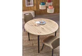 Halmar Pivot 102-142/102/75 (дуб артизан/черный)