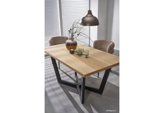 Halmar Massive 2 160-250/90/77 (дуб натуральный/черный)