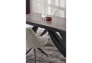 Halmar Hilario 180-260/90/75 (орех/черный)