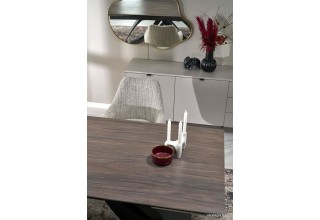 Halmar Hilario 180-260/90/75 (орех/черный)