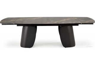 Halmar Forum 180-260/90/76 (черный мрамор/черный)