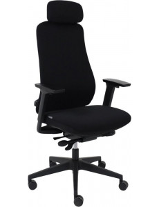Офисное кресло AksHome Vortex (ткань, черный/черный полиамид)