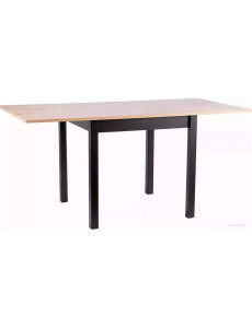 Кухонный стол Signal Flip 60-120/80 (дуб артизан/черный)