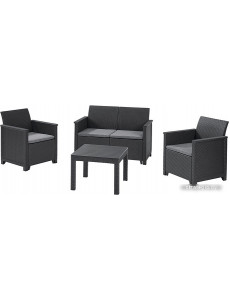 Набор садовой мебели Keter Elodie 2 Seater 253948 (графит)
