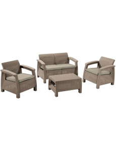 Набор садовой мебели Keter Corfu Set 227640 (капучино)