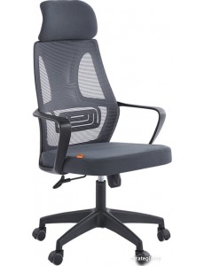 Офисное кресло CHAIRMAN CH636 (ткань, черный пластик/темно-серый)