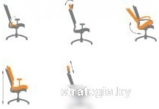 CHAIRMAN CH633 (ткань, черный пластик/черный)