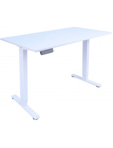 Стол ErgoSmart Electric Desk Light 1380х800х18 мм (альпийский белый/белый)