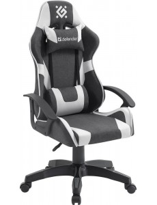 Игровое (геймерское) кресло Defender Ibis 64043 (серый/белый)