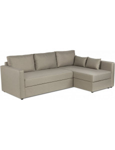 Угловой диван Mio Tesoro Тилаус длинный подлокотник (Beige/Grey)