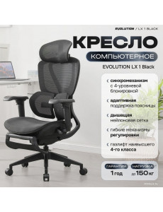 Офисное кресло Evolution LX 1 Black (черный)