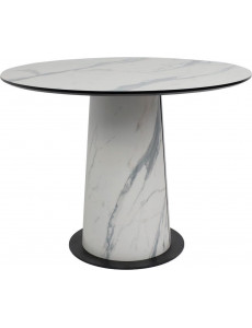 Кухонный стол Lepremo AV 1317 HPL+МДФ 1000 (мрамор белый/черный)