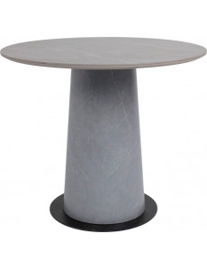 Кухонный стол Lepremo AV 2317 МДФ+керамика 900 (серый матовый Larka Grey/черный+HPL Будда)