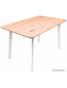 Кухонный стол ОКА Майон 130x80x74 (дуб натуральный/белый)