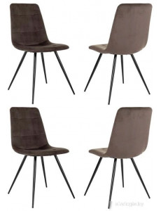 Стул Бюрократ CH-K1 4 шт (коричневый Holland 74/черный)