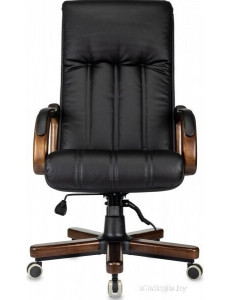 Офисное кресло Бюрократ T-9932Walnut (черный, экокожа)