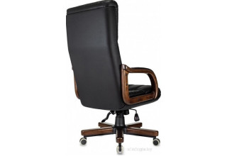 Бюрократ T-9932Walnut (черный, экокожа)