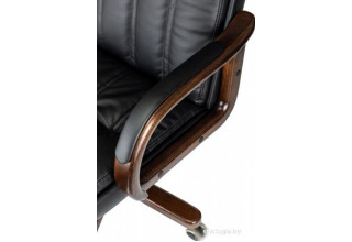 Бюрократ T-9932Walnut (черный, экокожа)