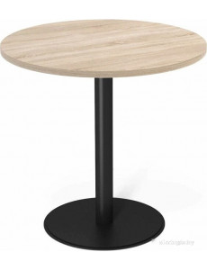 Кухонный стол Sheffilton SHT-TU43/TT 80 ЛДСП (черный муар/дуб сонома)