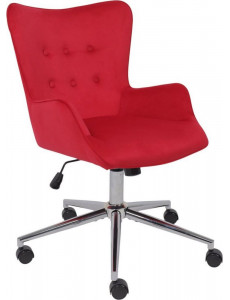 Офисное кресло AksHome Bella chrome Seven 313 (велюр/фуксия)
