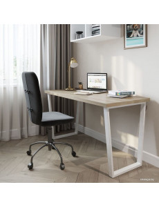 Стол Домус СП013 12.013.403.06 (вяз светлый/металл белый)