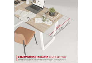 Домус СП013 12.013.403.06 (вяз светлый/металл белый)